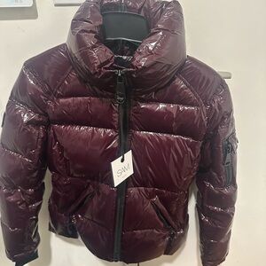 SAM Burgundy Puffer Jacket